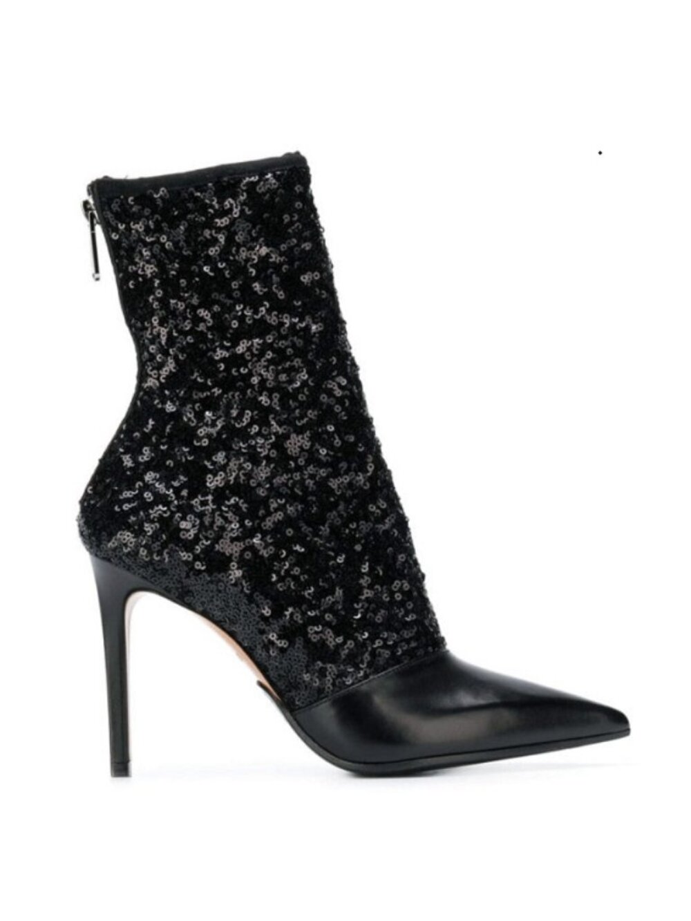 NWOT Balmain Fay Sequin Leather Ankle Boot